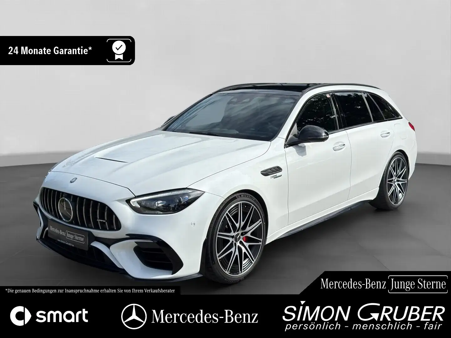 Mercedes-Benz C 63 AMG C 63 T SE Performance Aero Driver HUD Burm Pano Weiß - 1