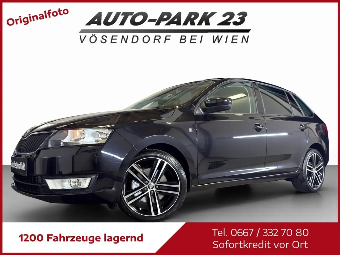 Skoda Rapid/Spaceback Rapid Spaceback TDI*NEUES-PICKERL7/2027*MOD2015 Schwarz - 1
