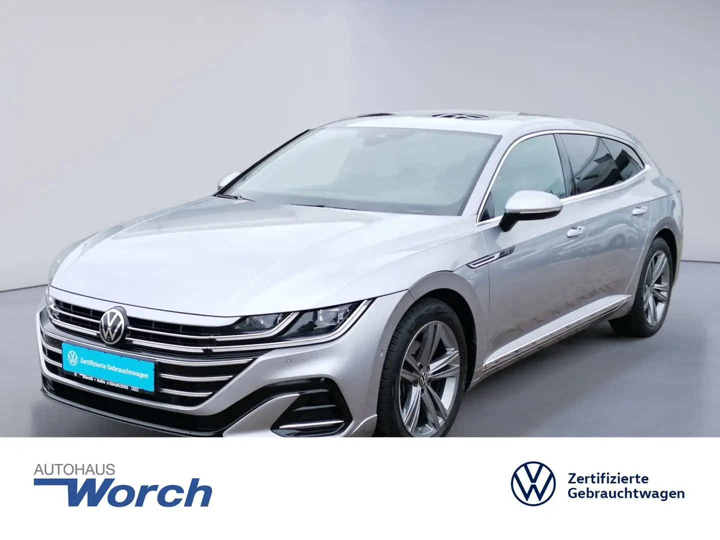 Volkswagen Arteon Shooting Brake 2.0TDI DSG R-Line STHZ+AHK Silber - 1