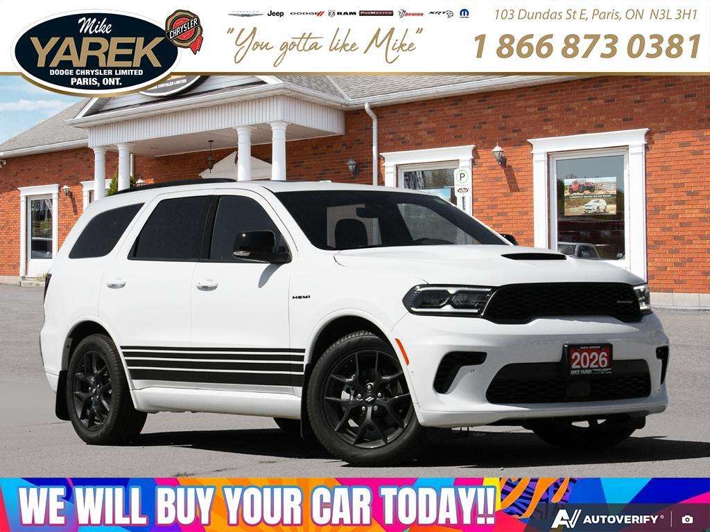 White 2026 Dodge Durango SUV / Crossover All-Wheel Drive Automatic