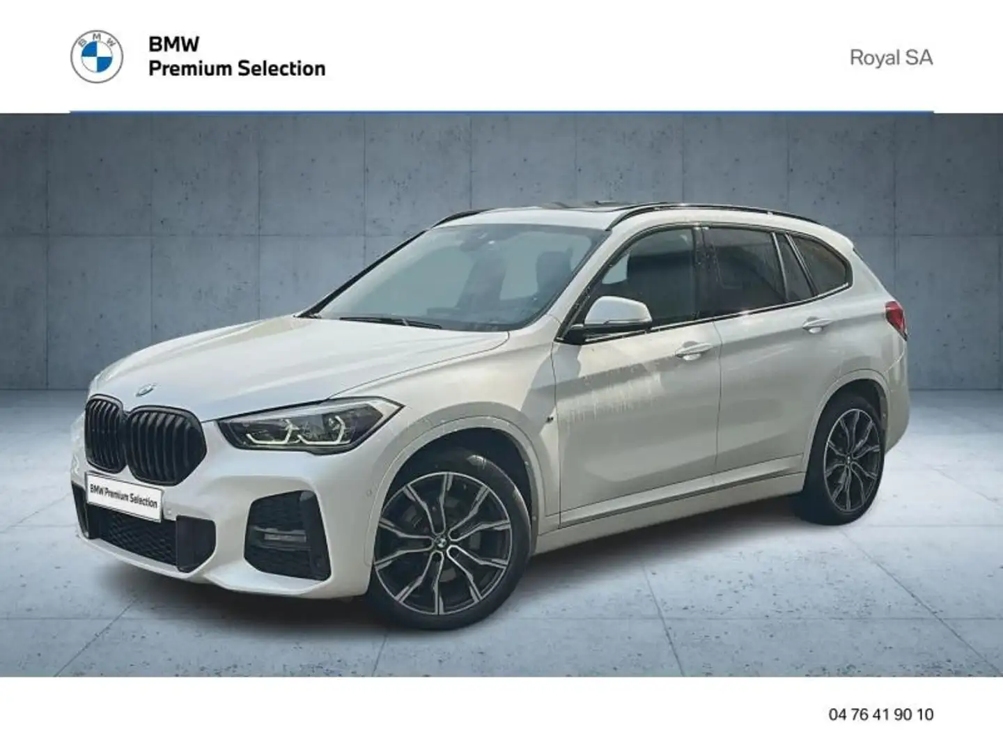 BMW X1 xDrive20dA 190ch M Sport Blanc - 1