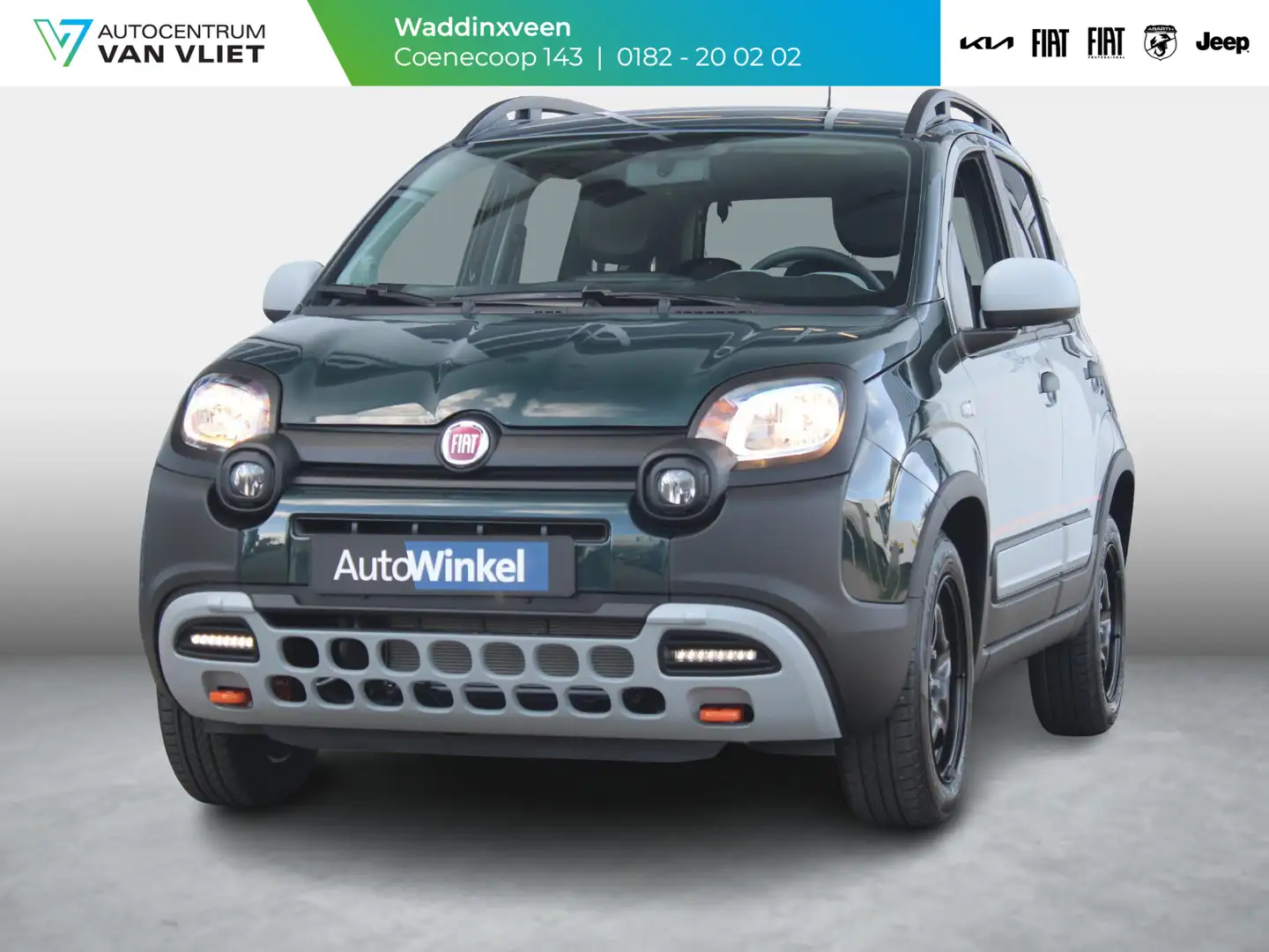 Fiat Panda Hybrid Garmin Cross | Clima | Priv. glass | Dakrai Groen - 1