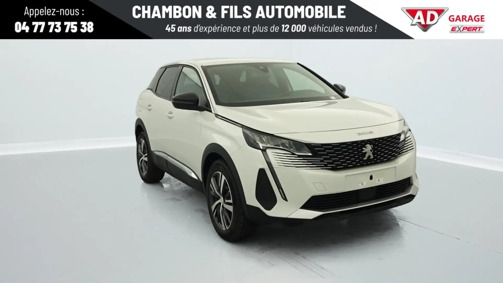 Peugeot 3008 PureTech 130ch S BVM6 Allure Pack Blanc - 1