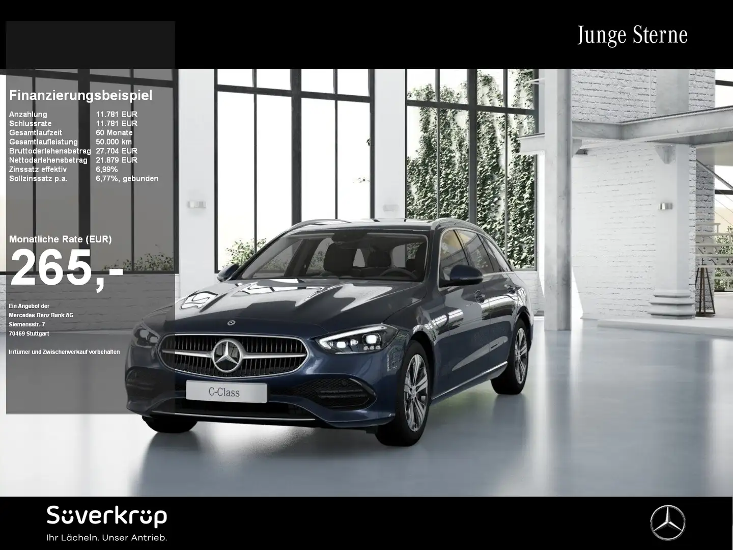 Mercedes-Benz C 300 d T AVANTGARDE SPUR KAMERA PDC SHZ Blau - 1