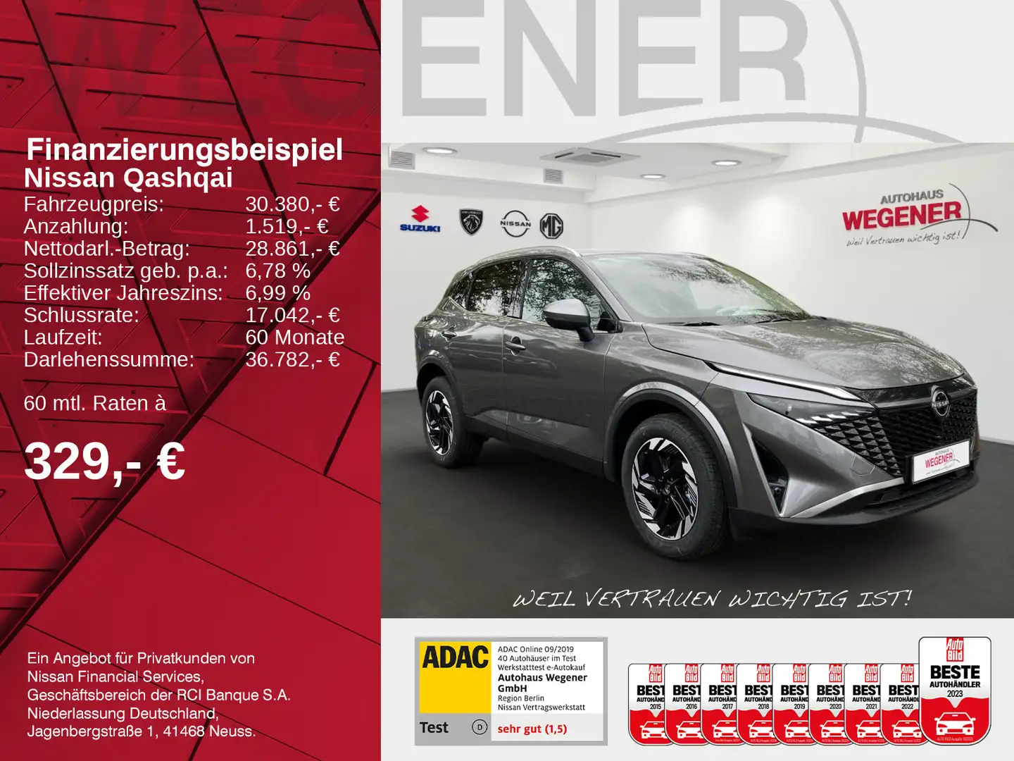 Nissan Qashqai QASHQAI 1.3 MHEV 158PS (AT) N-CONNECTA  Head-up- Grau - 2