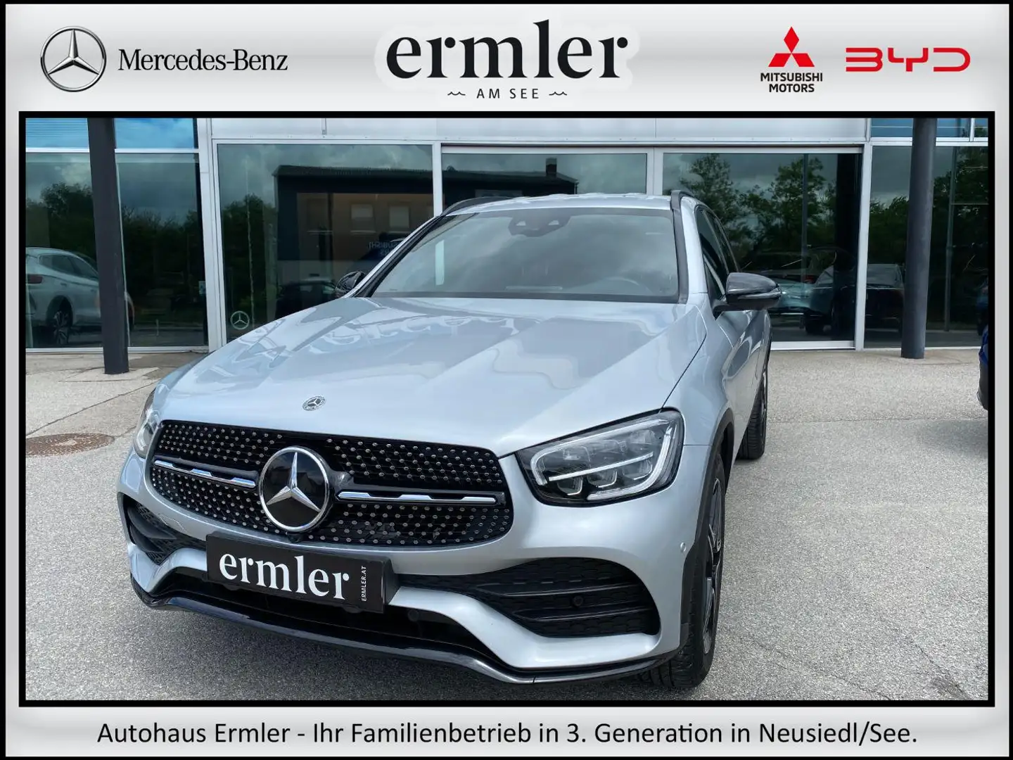 Mercedes-Benz GLC 220 d 4MATIC AMG Night CarPlay FAP PTS MBUX Silber - 1