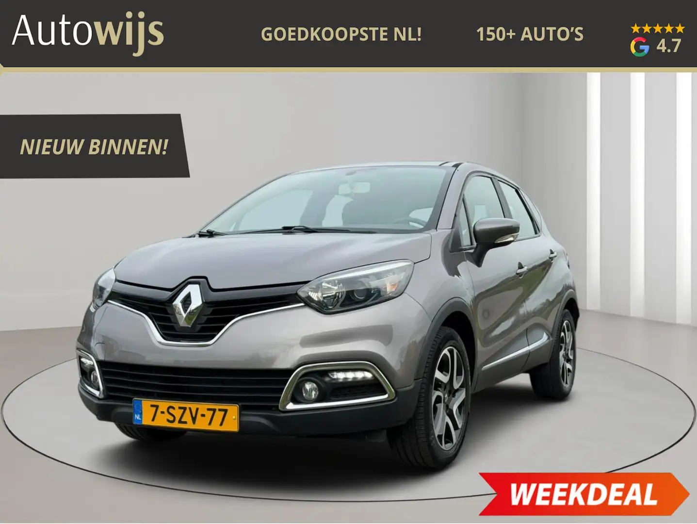 Renault Captur 0.9 TCe Expression|NL AUTO|TREKHAAK|XENON|LM-VELG Gris - 1