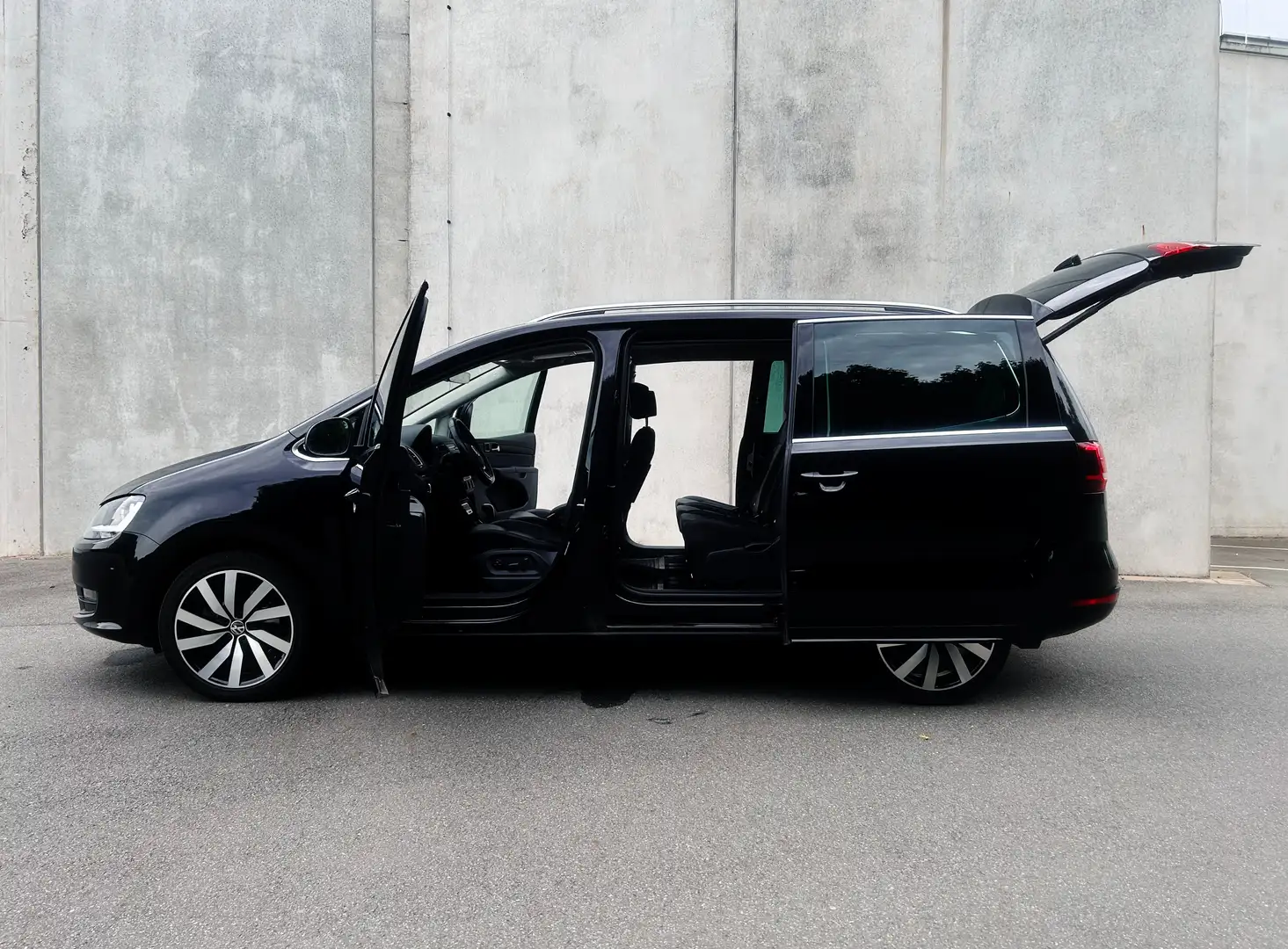 Volkswagen Sharan VW Garantie 2027 Sharan Highline 7 Sitz. Leder AHK Negru - 1