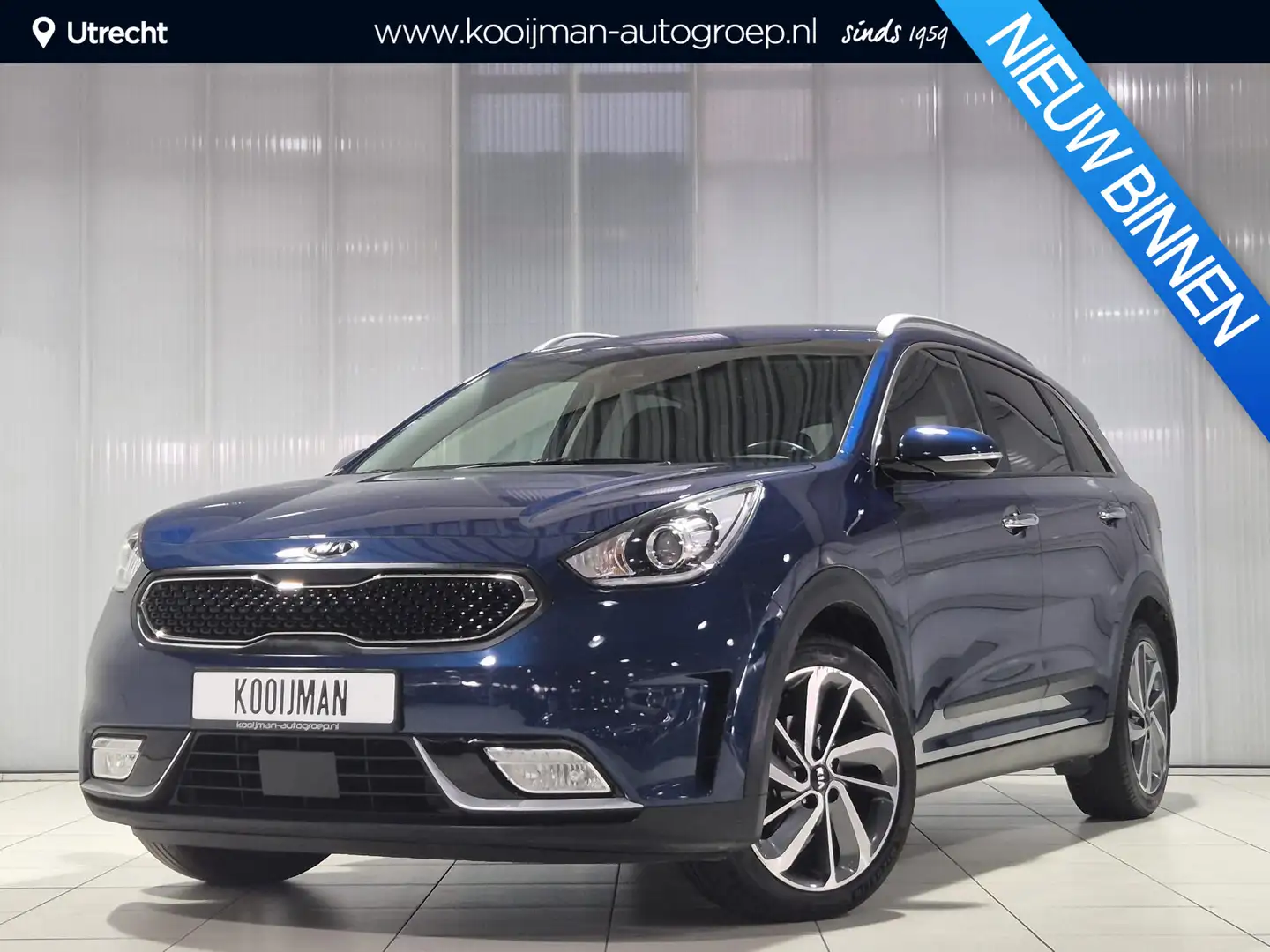 Kia Niro 1.6 GDi Hybrid DynamicLine Apple Carplay/Android A Blauw - 1