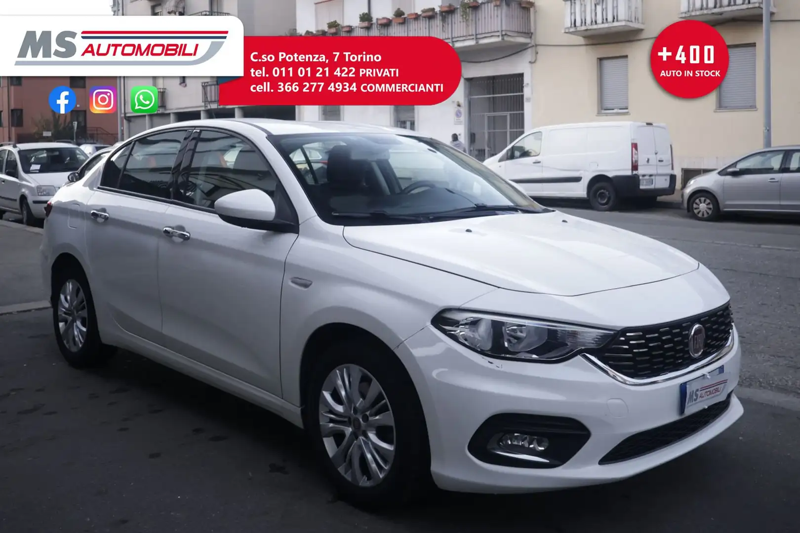 Fiat Tipo FIAT Tipo 1.4 4 porte Lounge Unicoproprietario Blanc - 1