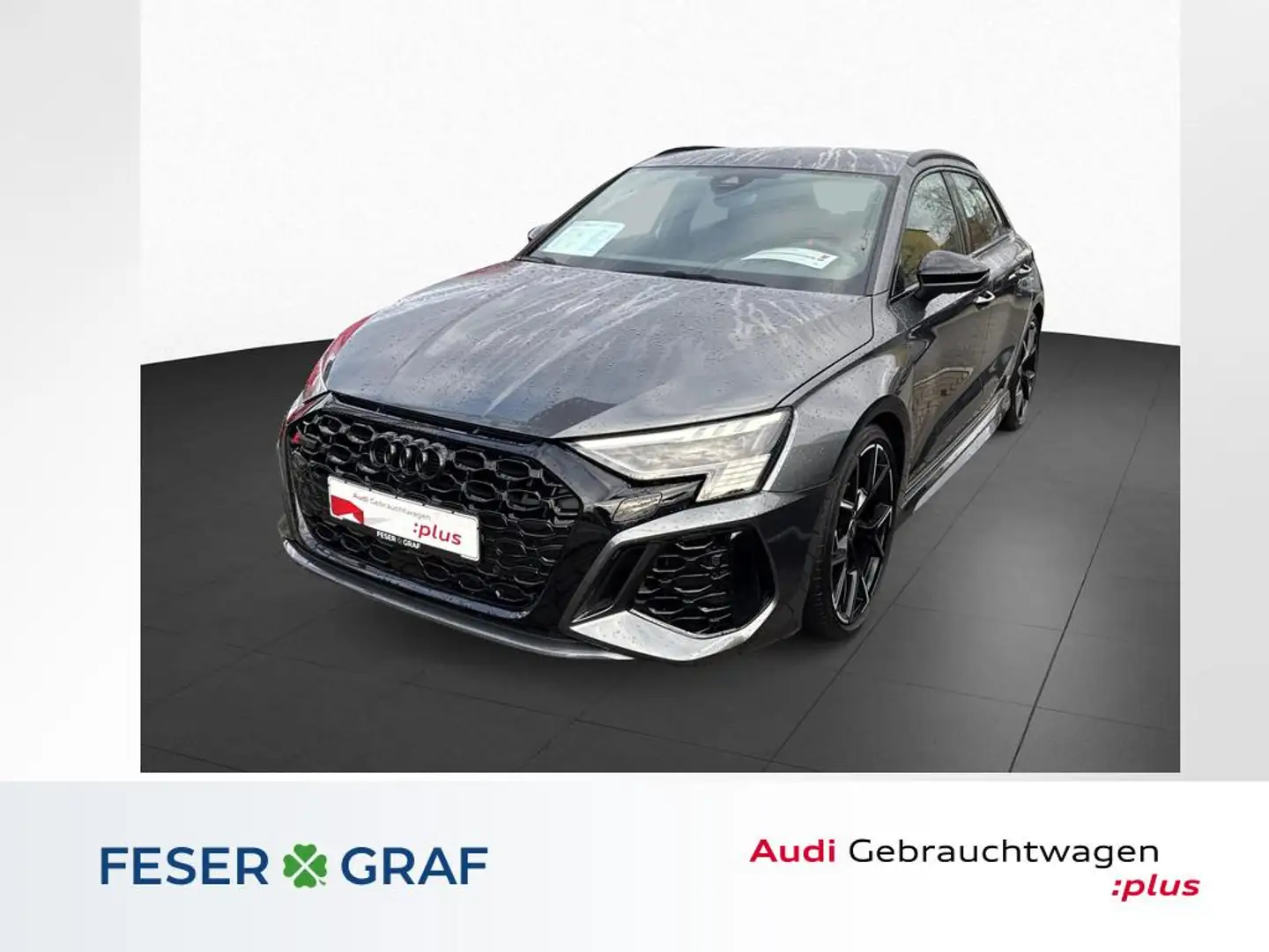 Audi RS3 Sportback qu. S-tro +Matrix+B&O+Head-up+Leder+ Grijs - 1
