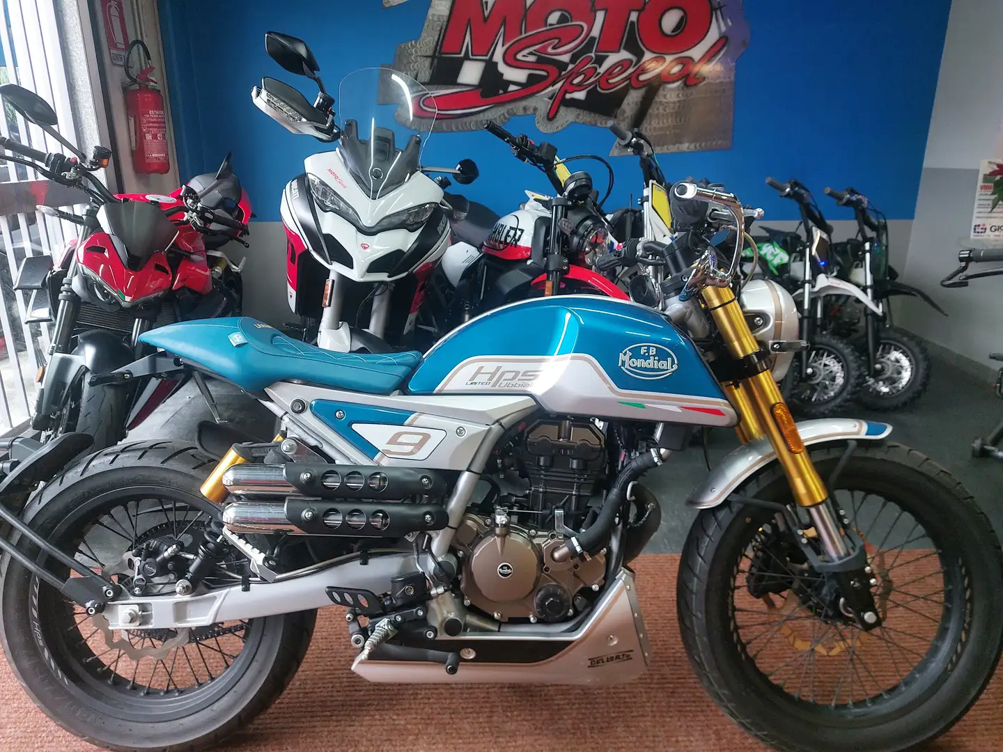 Mondial HPS 125i Limitata Ubbiali Albastru - 1