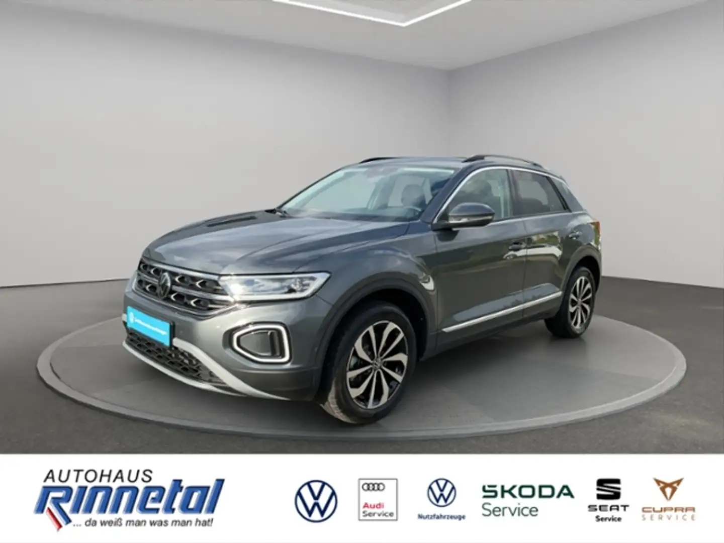 Volkswagen T-Roc 2,0TDI DSG Style 4Motion NVI+CAM+KLIMA+LED+SHZG V Grau - 1