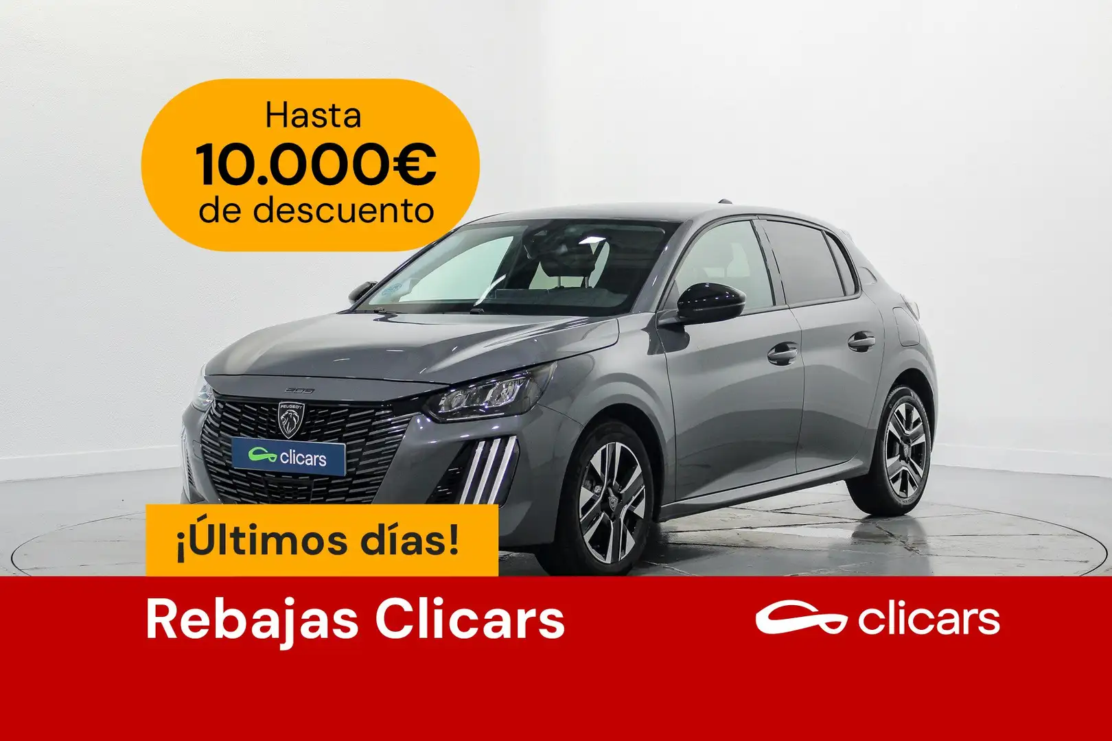 Peugeot 208 1.2 Puretech S&S Allure 100 Gris - 1