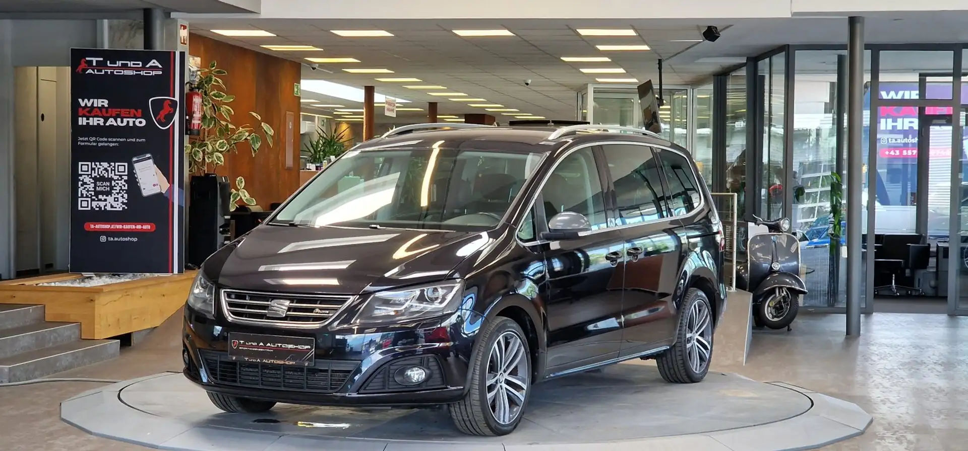 SEAT Alhambra 2.0 TDI FR-Line 7-Sitzer *AHK*Kamera*18Zoll*Sitzhe Schwarz - 1