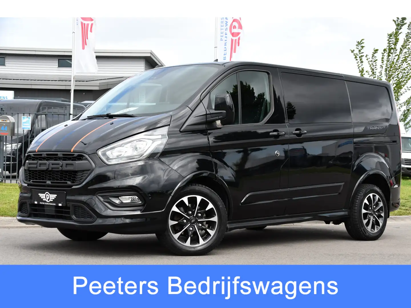 Ford Transit Custom 320 2.0 TDCI L1H1 Sport Camera, Cruise, Carplay, 1 Zwart - 1