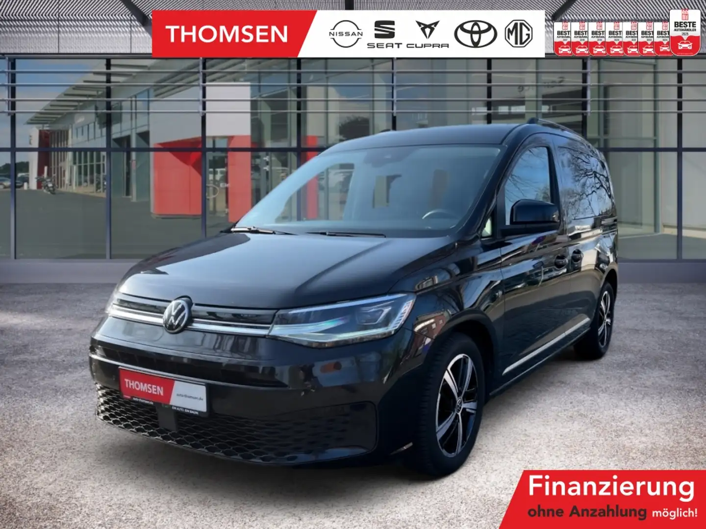 Volkswagen Caddy 2.0 TDI Style Virtual LED Winterp. PDC Zwart - 1