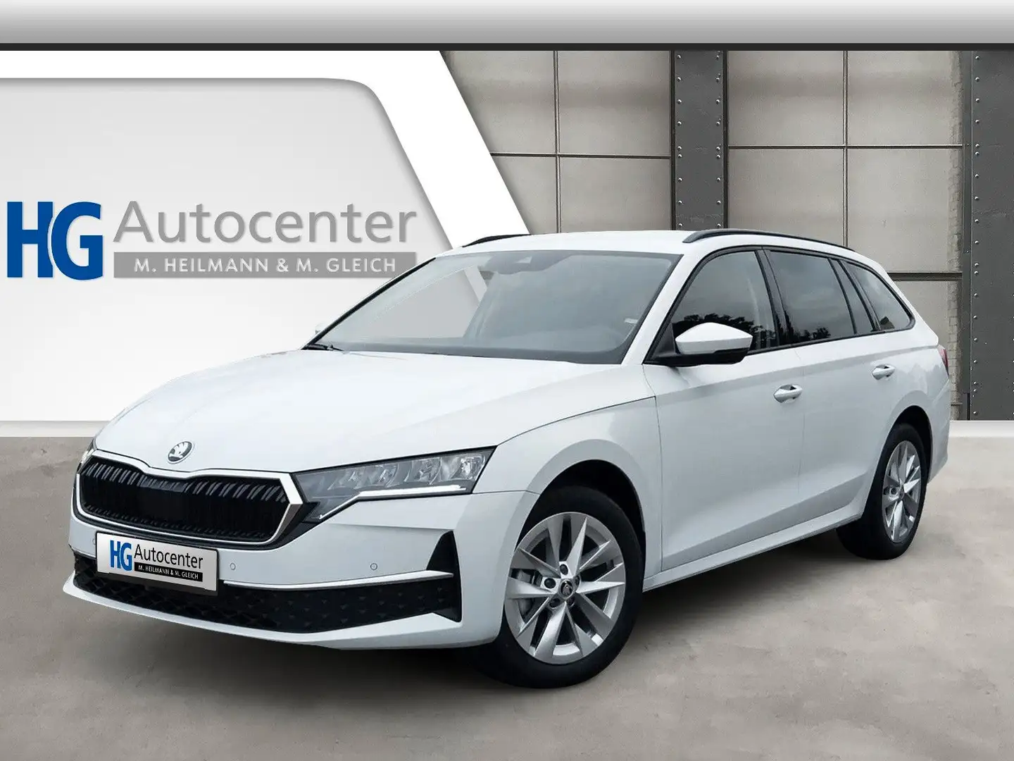 Skoda Octavia Combi  1.5TSI Pano LED eHeck AHK Side Weiß - 1
