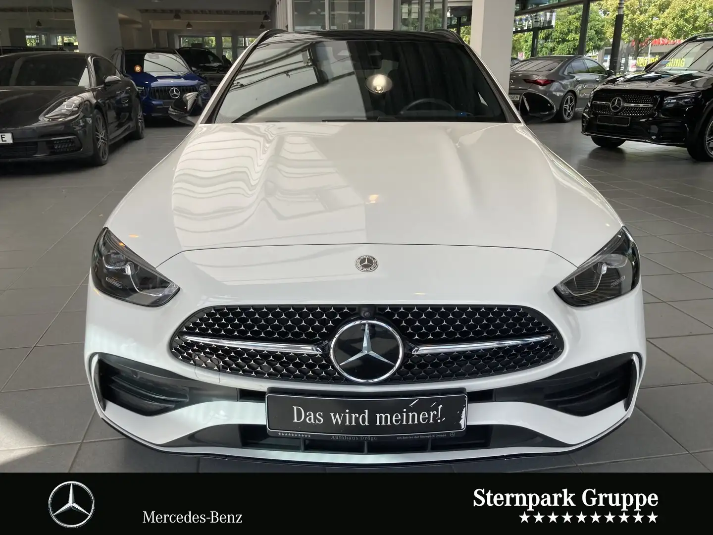Mercedes-Benz C 300 C 300 dT AMG Standh*Pano*AHK*Distr*360*Memo*Keyl Weiß - 2