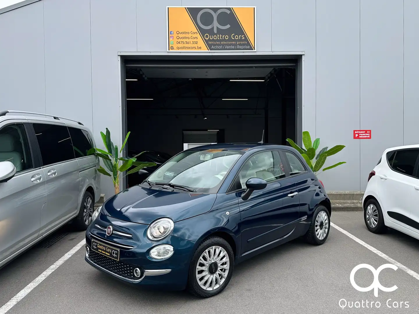 Fiat 500 1.0i MHEV Essence - Car play - Gps - Clim Azul - 2