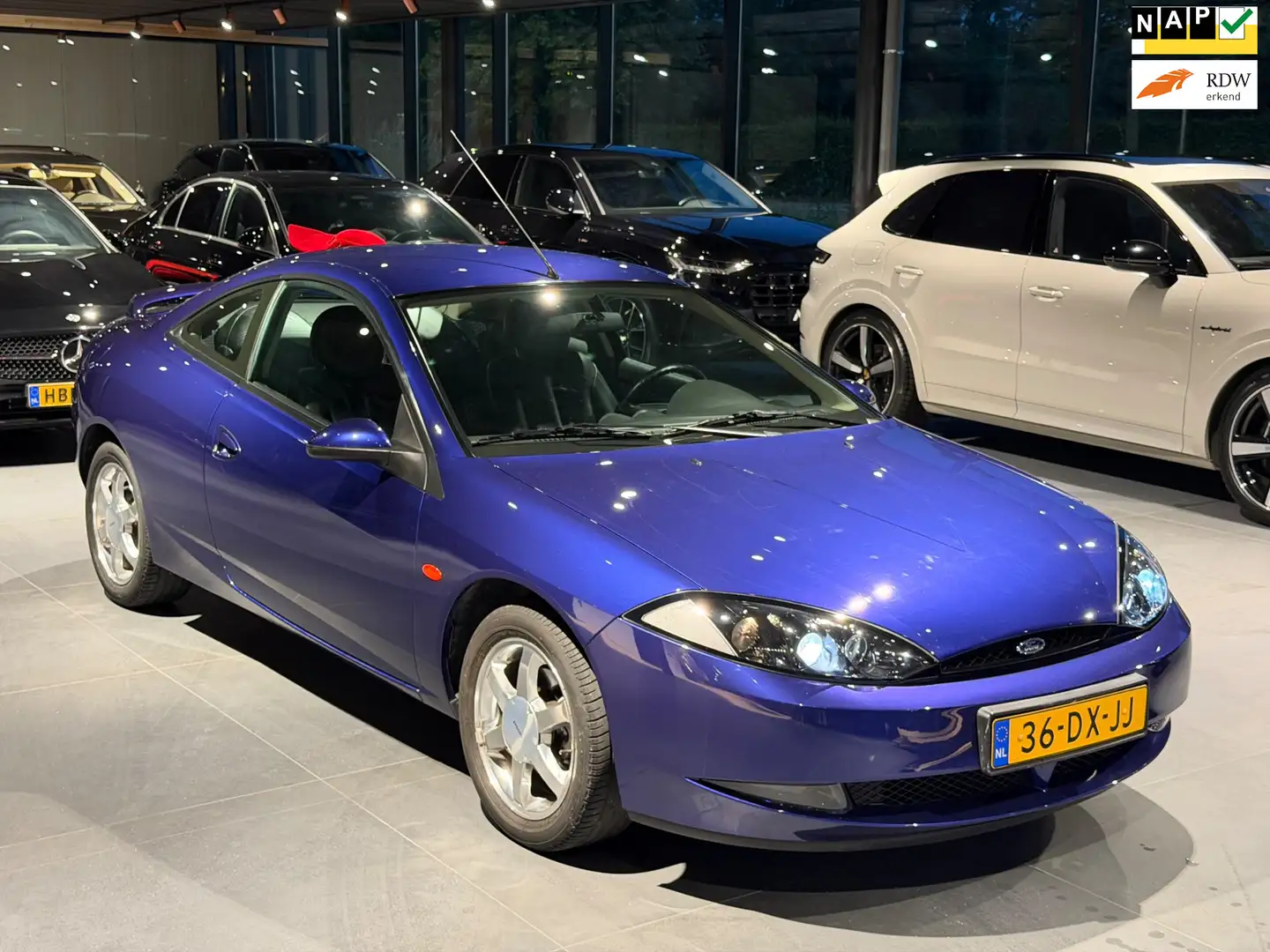 Ford Cougar 2.5-24V V6 UNIEK EXEMPLAAR NIEUWSTAAT 1e eigr NAP Blau - 1
