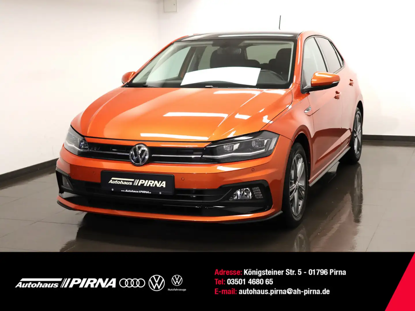 Volkswagen Polo 1.0 TSI Highline R-Line LED Panorama Orange - 1
