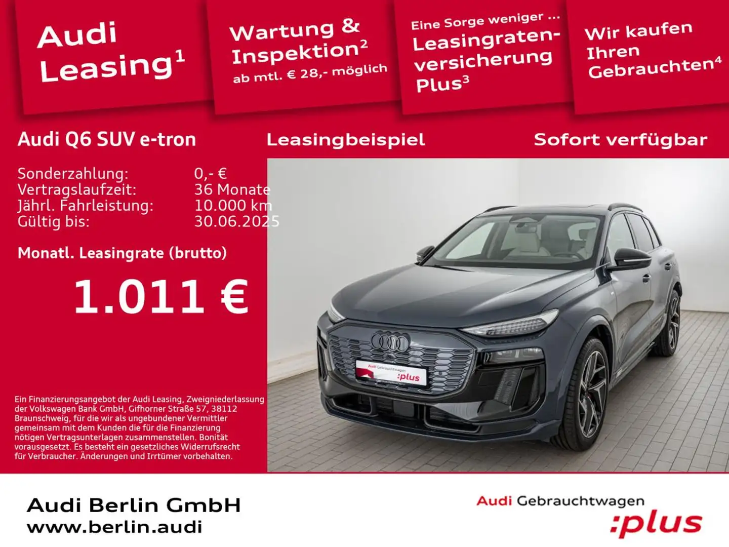 Audi e-tron Q6 SUV performance Blau - 1