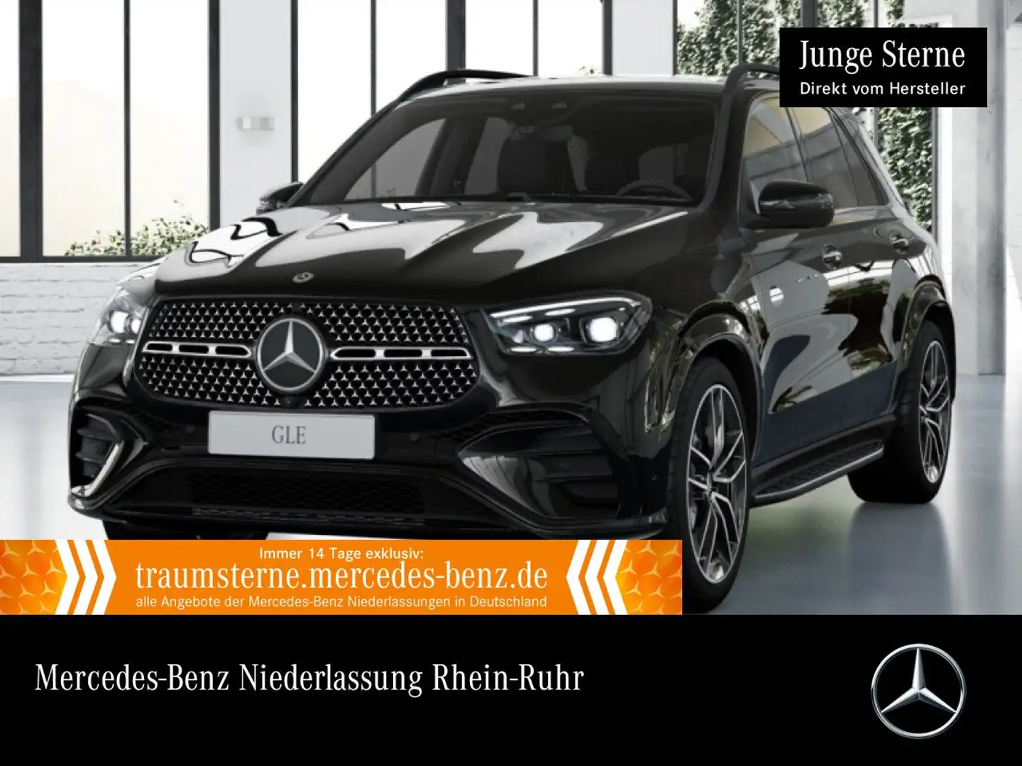 Mercedes-Benz GLE 450 d 4M AMG+NIGHT+PANO+360+AHK+MULTIBEAM+22" Schwarz - 1