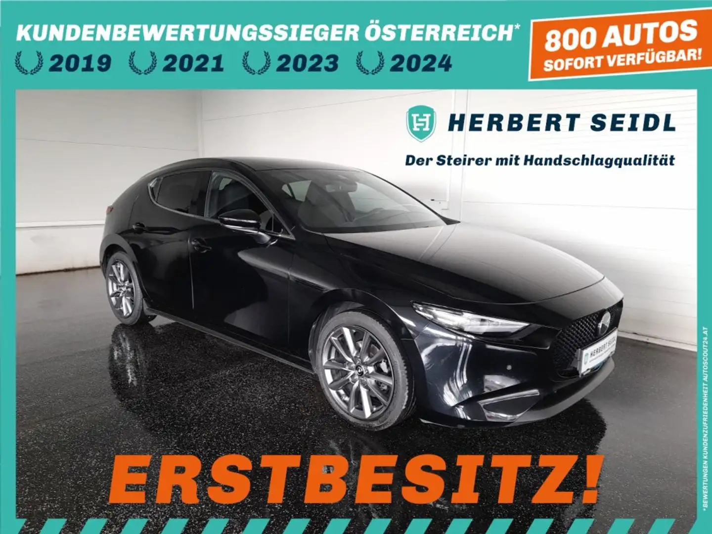 Mazda 3 SELECTION Skyactive-X 180 GT *18 ZOLL / VOLL LED / NAVI / ACC / KAMERA / HEAD-UP / BOSE SOUND SYSTEM* Schwarz - 1