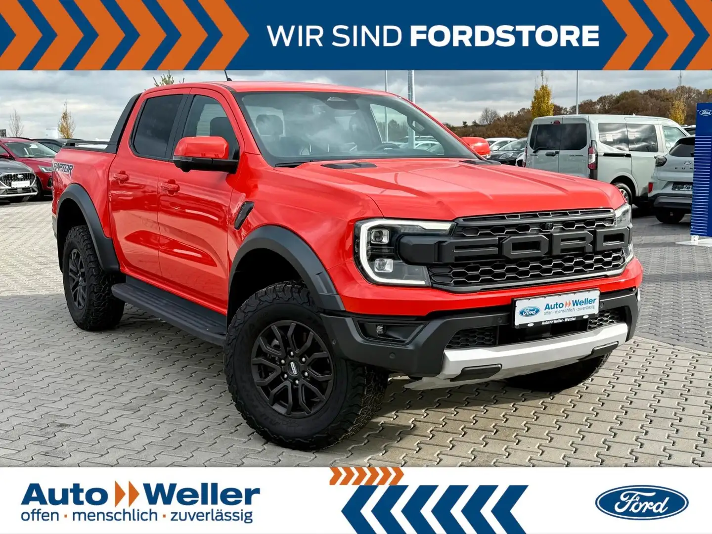 Ford Ranger Raptor e-4WD DOKA 3.0 EcoBoost Rollo Orange - 1