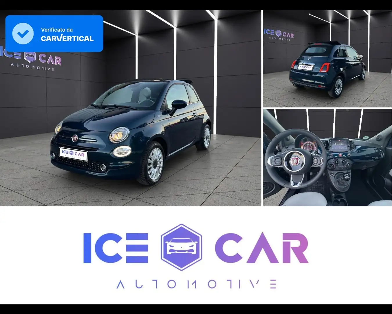 Fiat 500C C 1.0 FireFly Hybrid Dolcevita Blu/Azzurro - 1