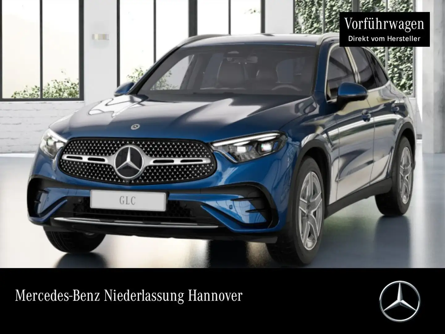 Mercedes-Benz GLC 200 4M AMG+360+AHK+TOTW+KEYLESS+9G Blau - 1