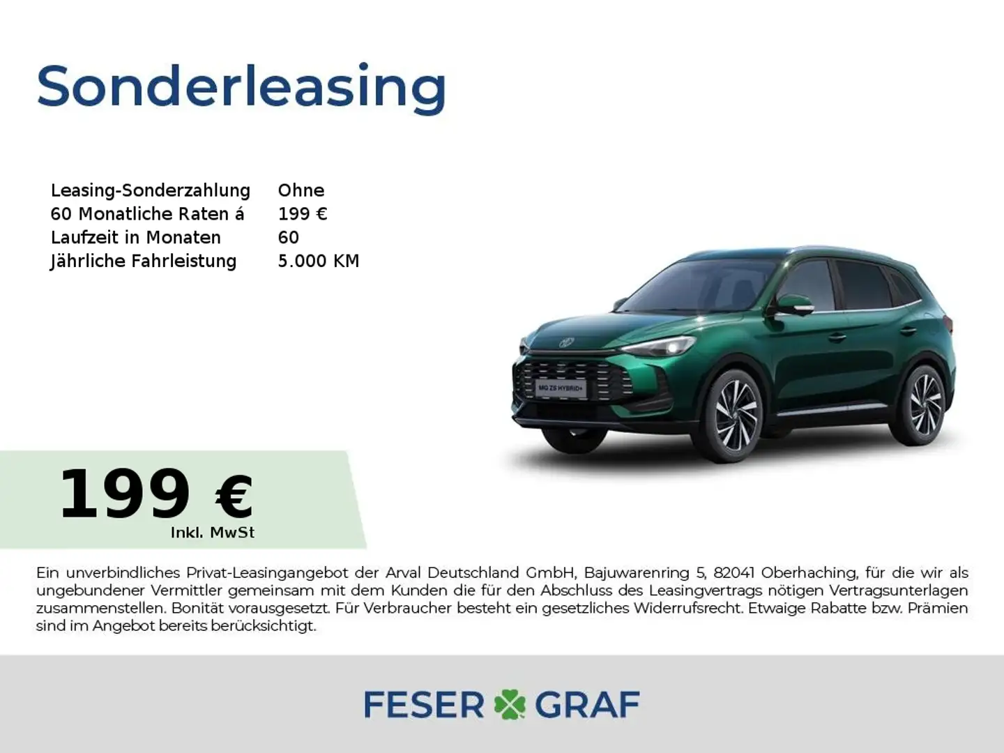 MG ZS Hybrid+ Luxury *LED*NAV*Klima*Kamera*Sitzhzg* Groen - 1
