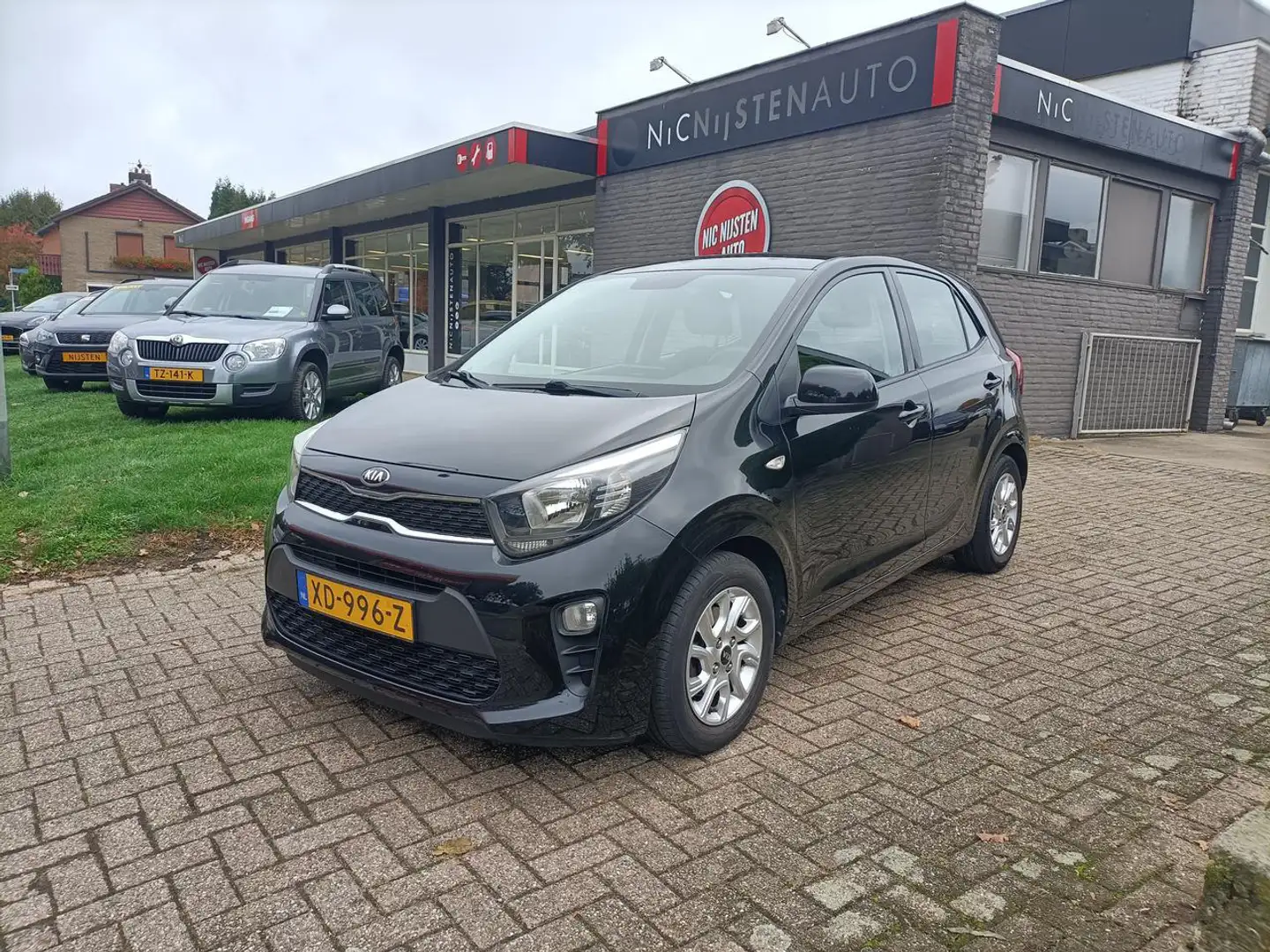 Kia Picanto 1.0 CVVT ComfortPlusLine Navigator, Apps Zwart - 1