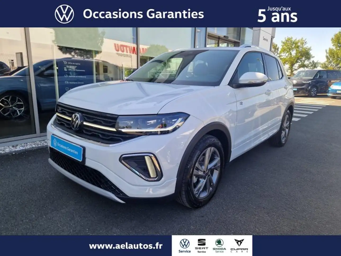 Volkswagen T-Cross 1.0 TSI 116ch R-Line DSG7 Blanc - 1