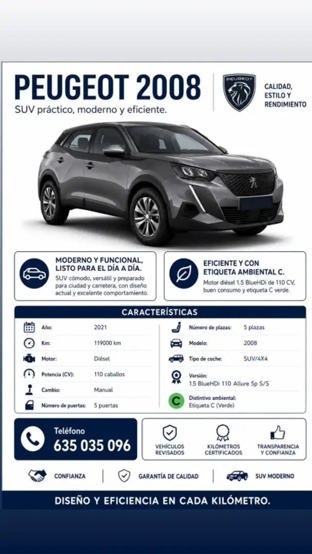 Peugeot 2008 1.5BlueHDi S&S Allure Pack 110 - 1