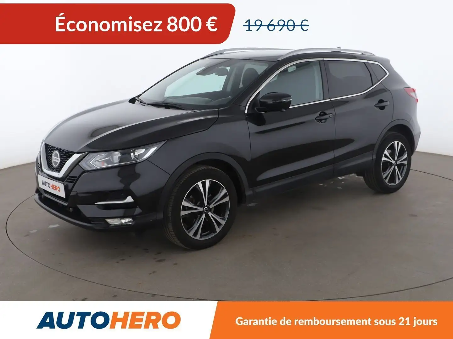 Nissan Qashqai 1.3 DIG-T N-Connecta DCT7 Noir - 1