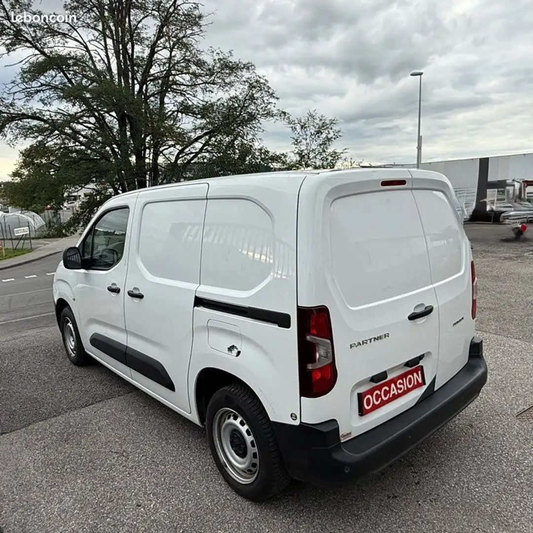 Peugeot Partner Hdi Fourgon Premium 2 Portes coulissantes Blanc - 2