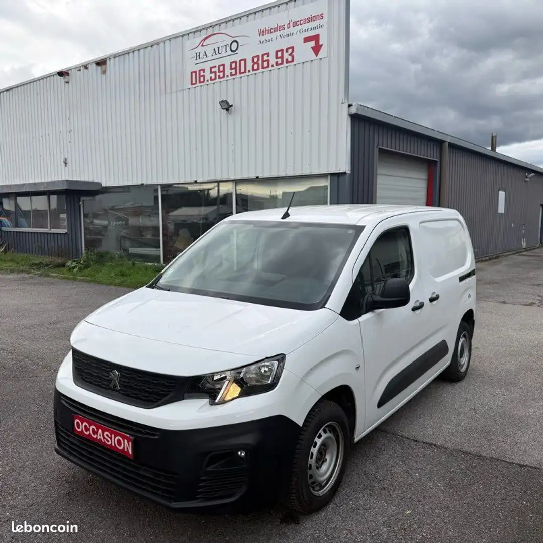 Peugeot Partner Hdi Fourgon Premium 2 Portes coulissantes Blanc - 1