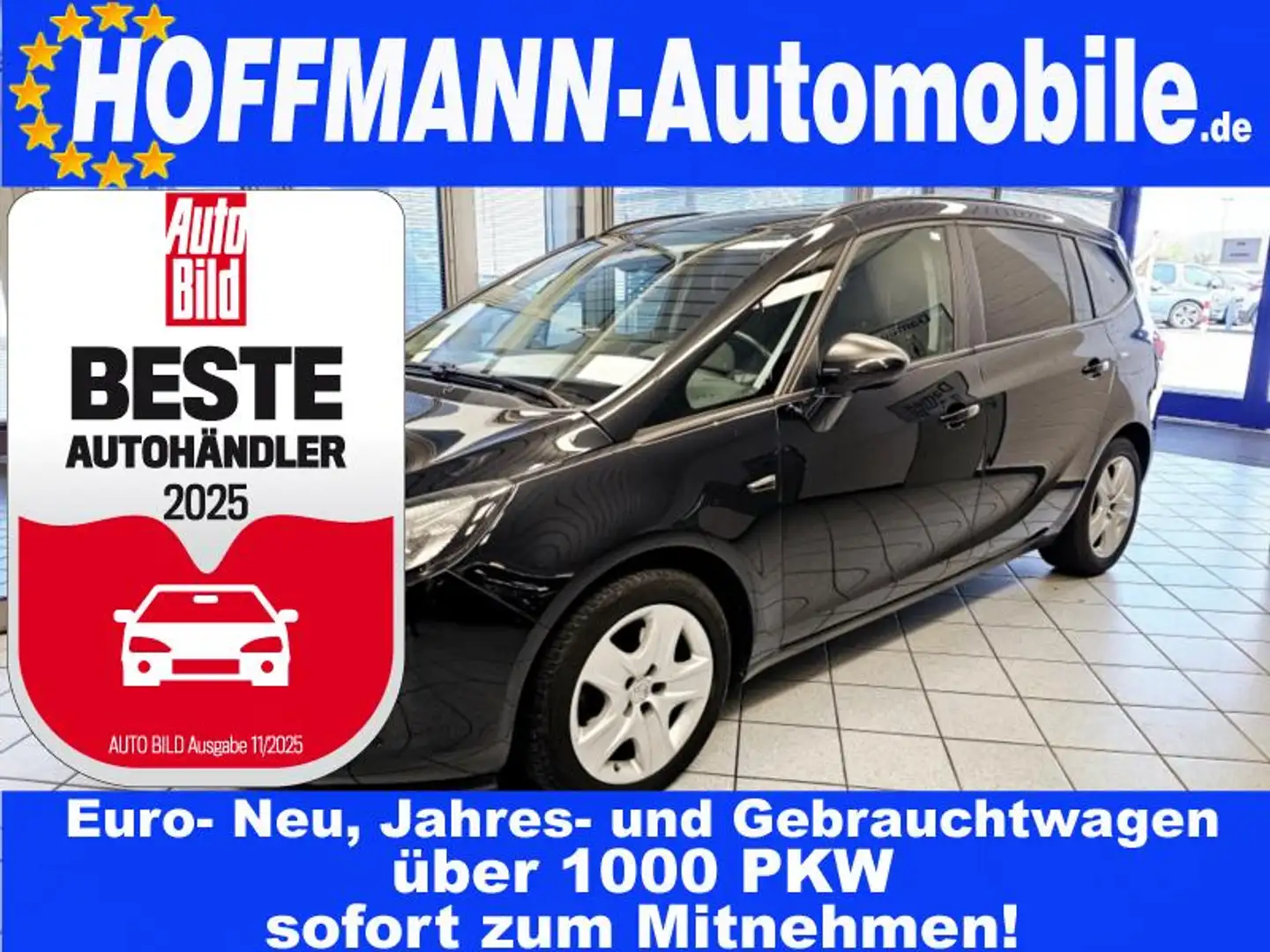 Opel Zafira Tourer Klimaautomatik,SH,PDC,GRA,MFL Schwarz - 1