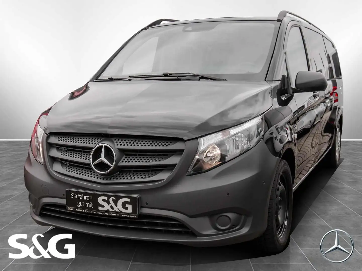 Mercedes-Benz Vito 116 CDI Tourer PRO Extralang AHK+RüKam Noir - 1