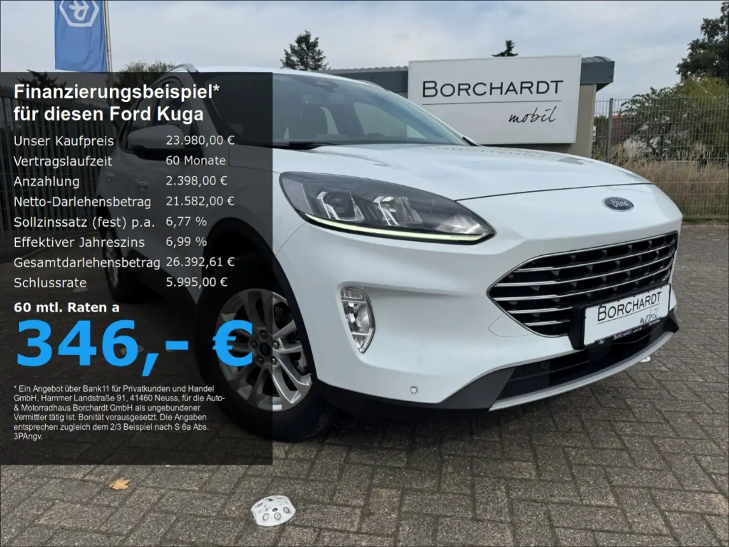 Ford Kuga Plug-In Hybrid 2.5 *Titanium*Winter-Pak.* Blanc - 1