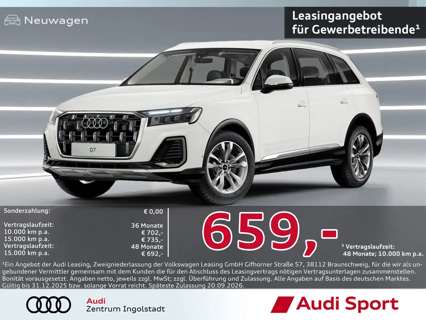 Audi Q7 SUV 50 TDI qua tiptronic SHZ UPE 83.900,- Weiß - 1