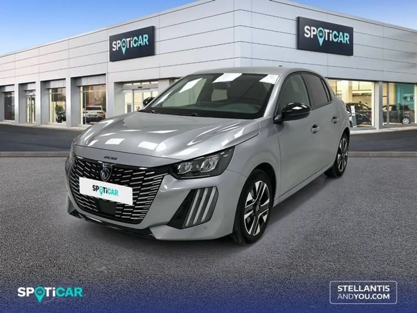Peugeot 208 1.2 Hybrid Allure e-DCS6 110 Gris - 1