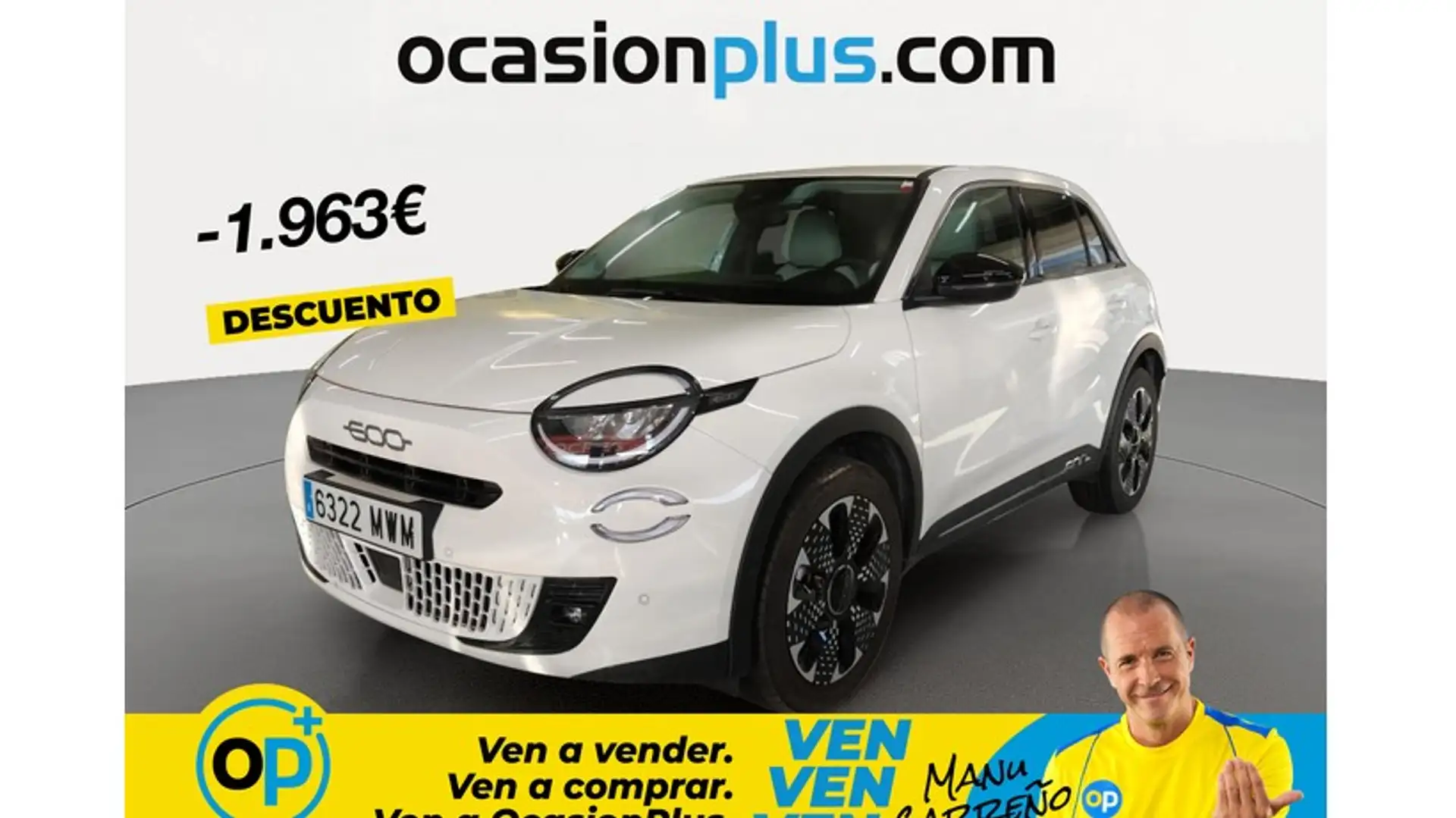 Fiat 600 1.2 MHEV La prima DDCT 74kW Blanco - 1
