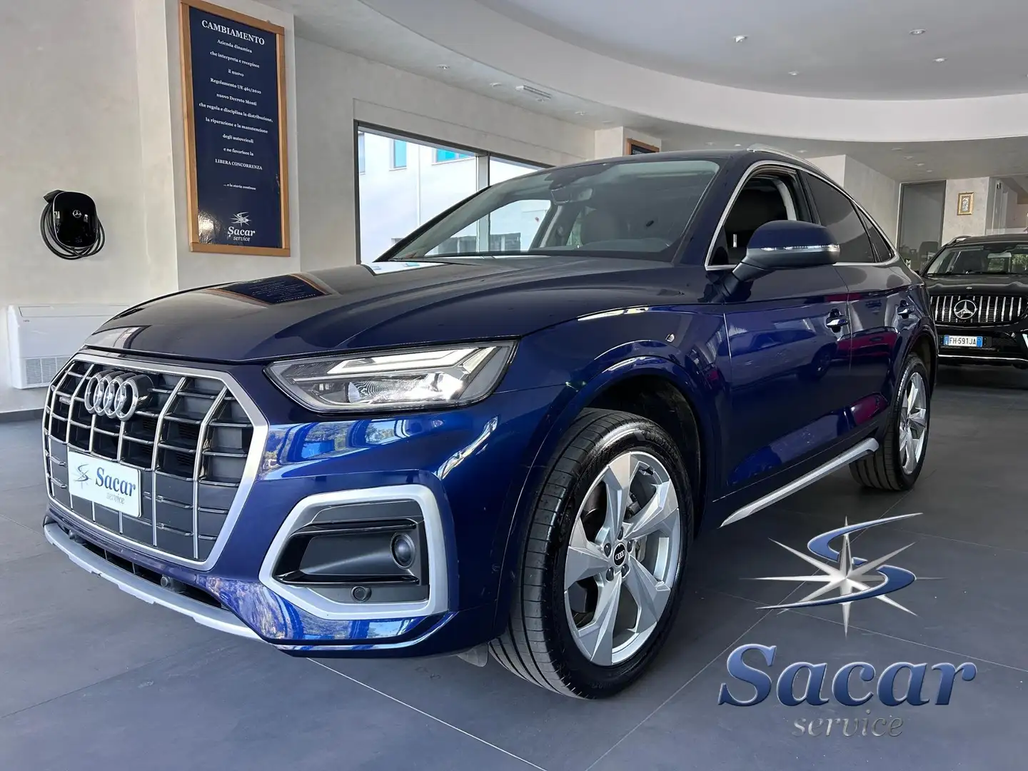 Audi Q5 Q5 Sportback 40 2.0 tdi mhev Bus. Advanced quattro Blu/Azzurro - 1