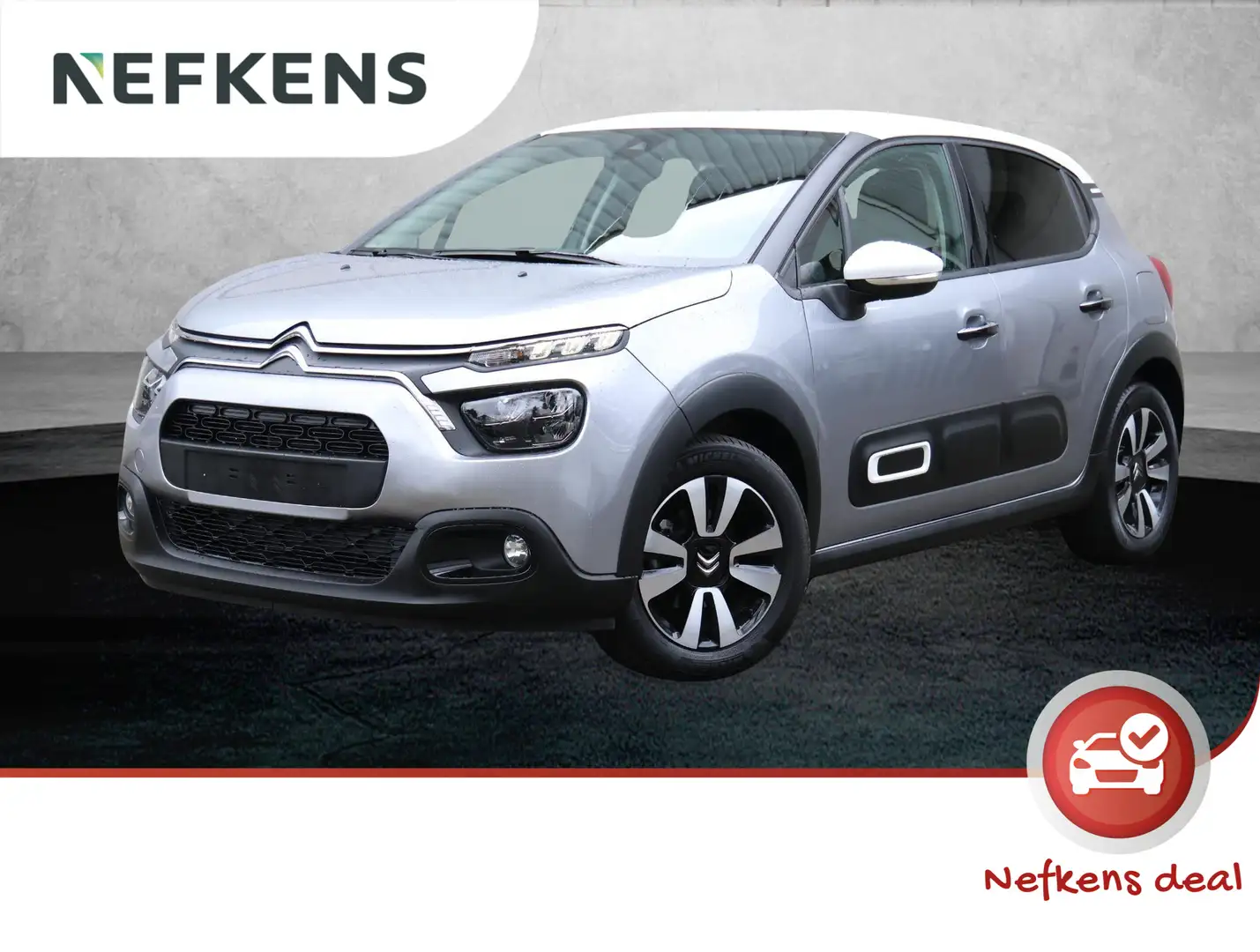 Citroen C3 110pk Feel Edition | Climate | Navigatie | Parkeer Grijs - 1