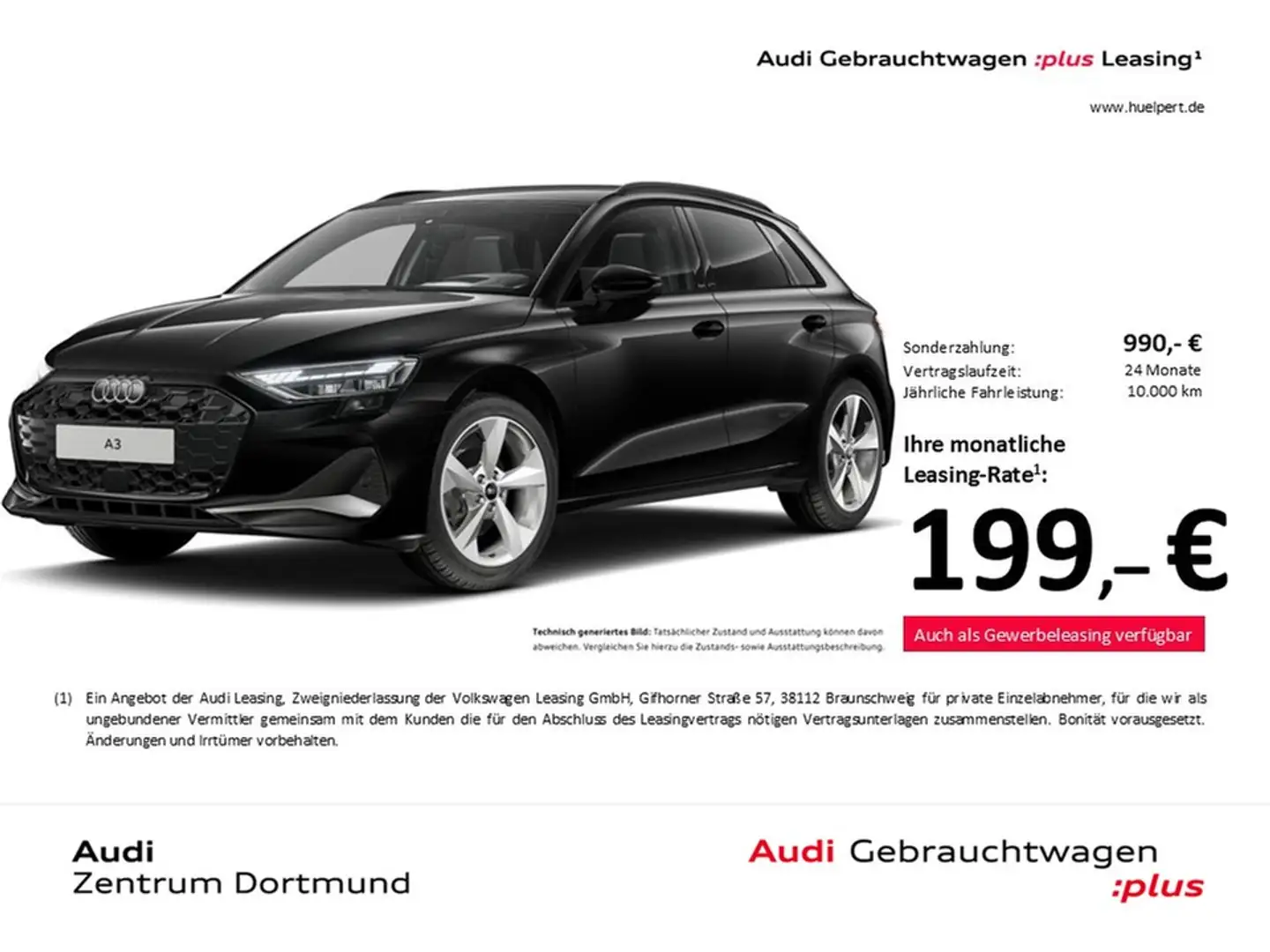 Audi A3 Sportback 30 advanced FACELIFT CAM ACC LM18 Noir - 1