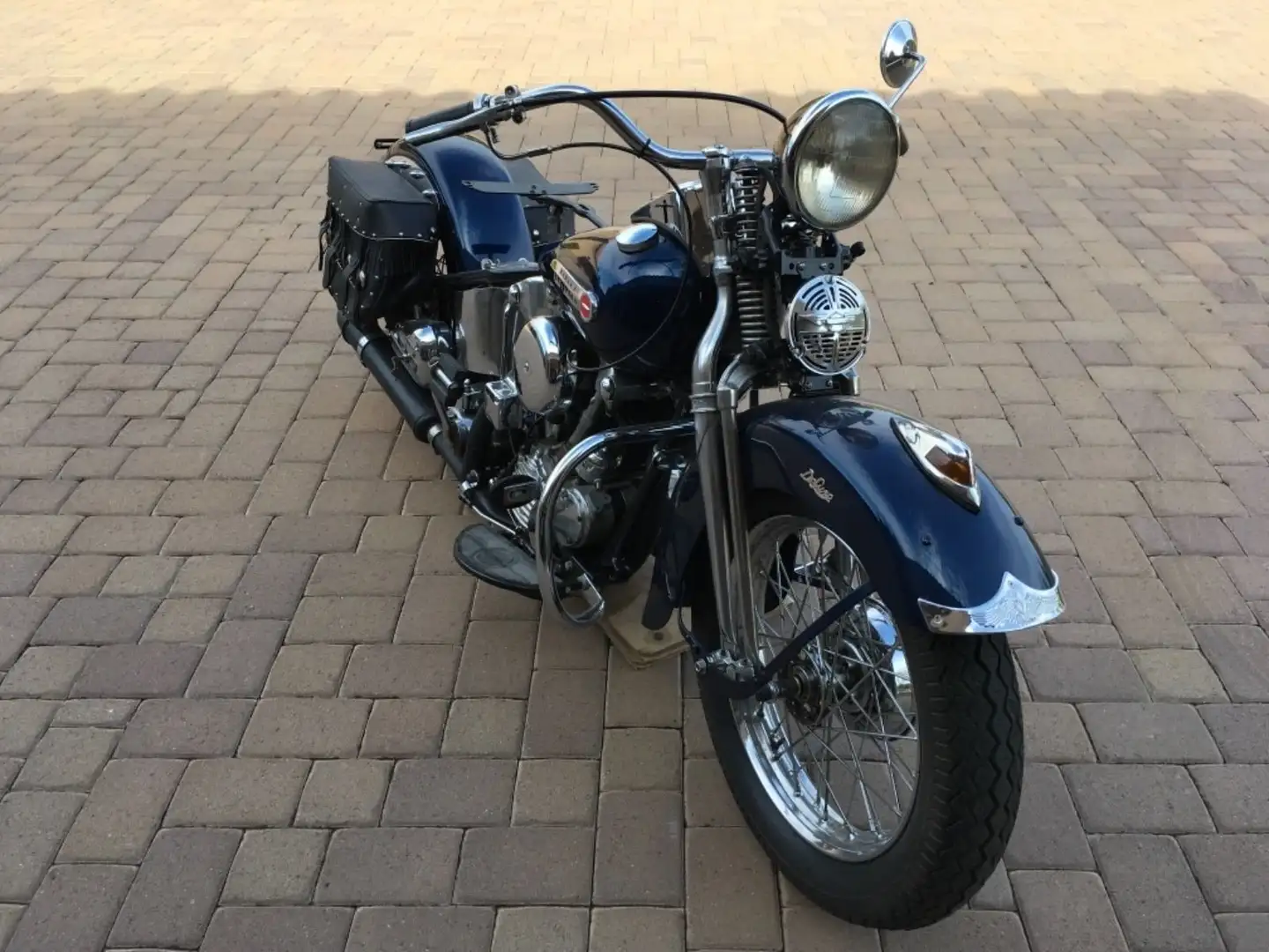 Harley-Davidson Knucklehead Bleu - 1
