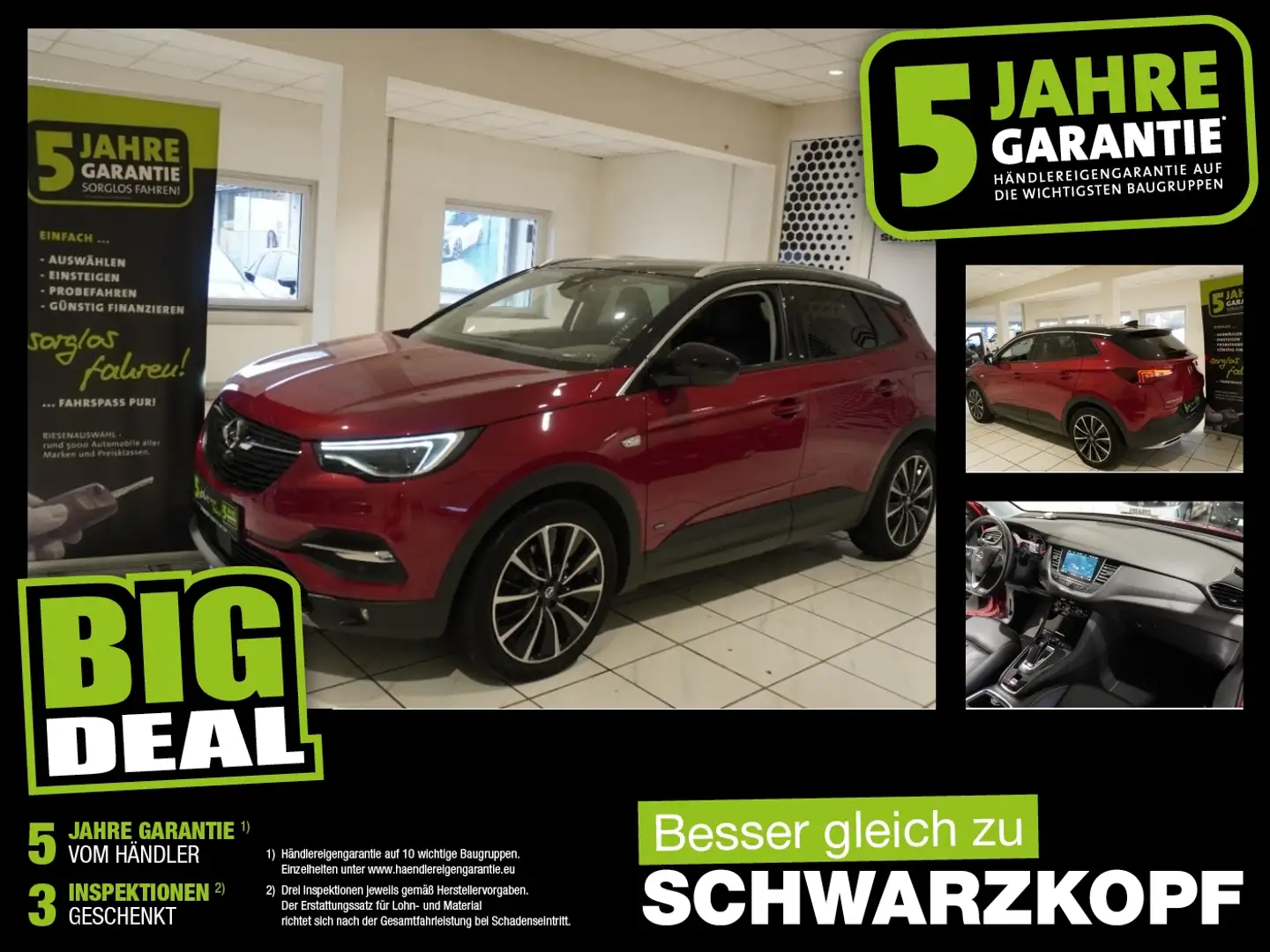 Opel Grandland X 1.6T Hybrid AHK,Navi,Sitzbelüftung Czerwony - 1